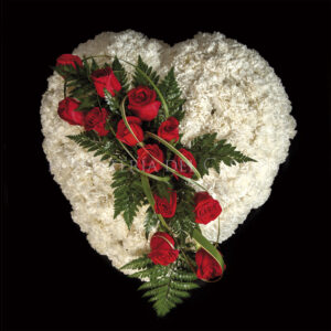 corona de flores corazón